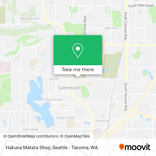 Hakuna Matata Shop map