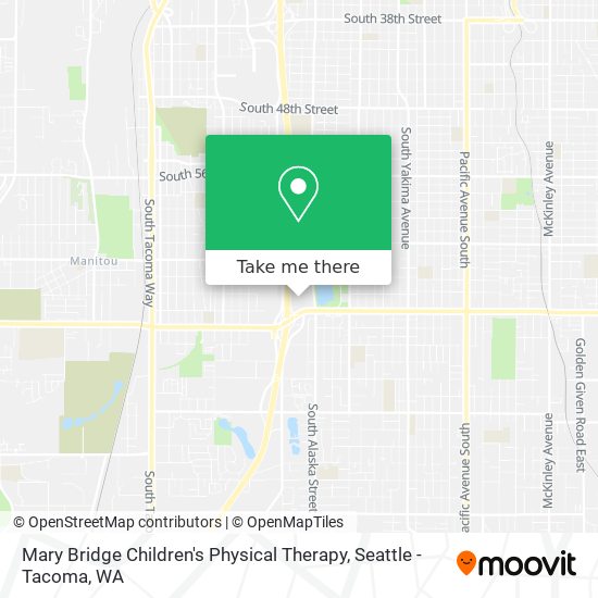 Mapa de Mary Bridge Children's Physical Therapy