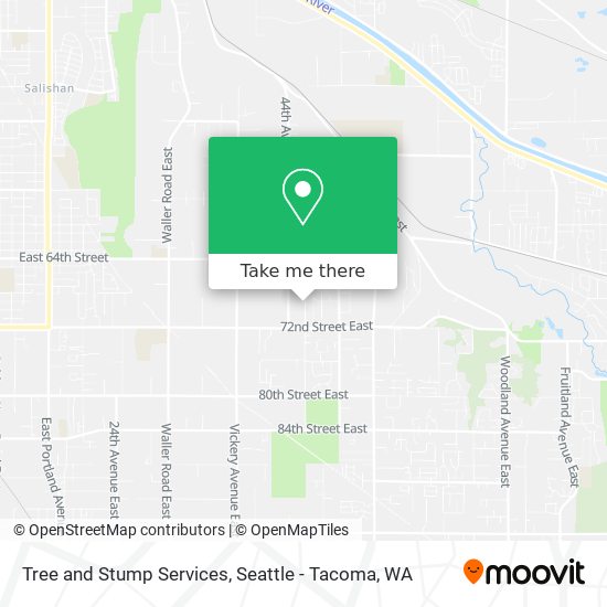 Tree and Stump Services map