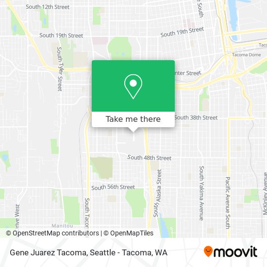 Gene Juarez Tacoma map