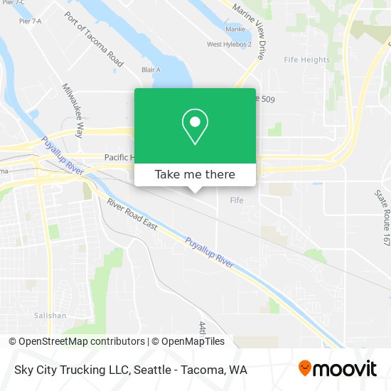 Sky City Trucking LLC map