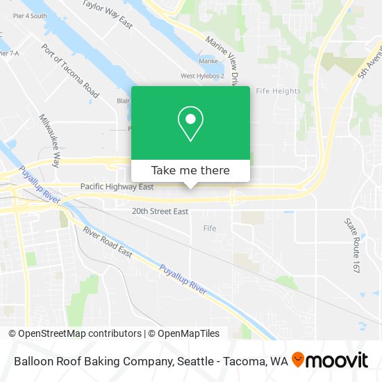 Mapa de Balloon Roof Baking Company