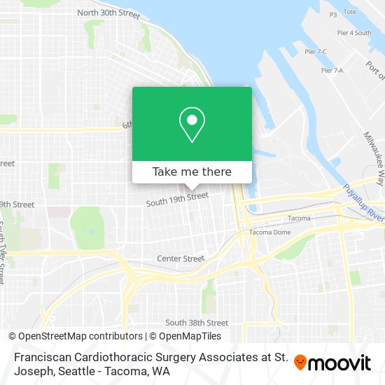 Franciscan Cardiothoracic Surgery Associates at St. Joseph map