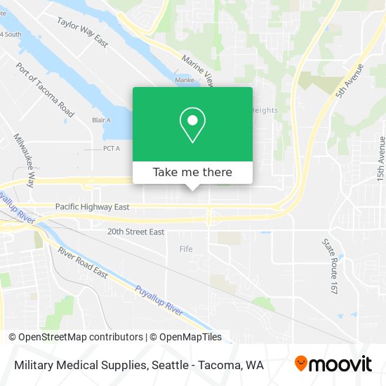 Military Medical Supplies map