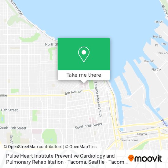 Pulse Heart Institute Preventive Cardiology and Pulmonary Rehabilitation - Tacoma map