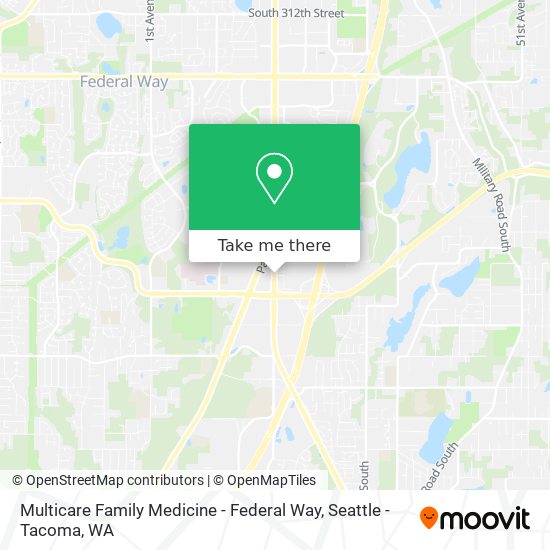 Multicare Family Medicine - Federal Way map