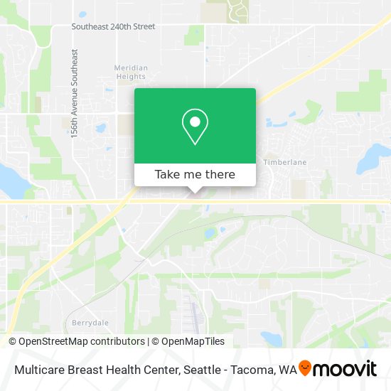 Mapa de Multicare Breast Health Center