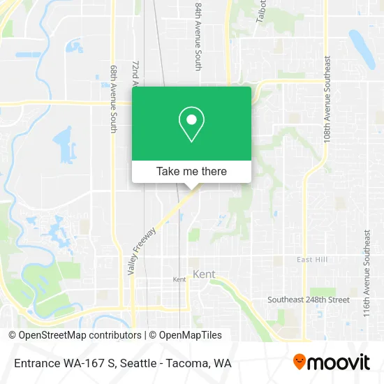 Entrance WA-167 S map