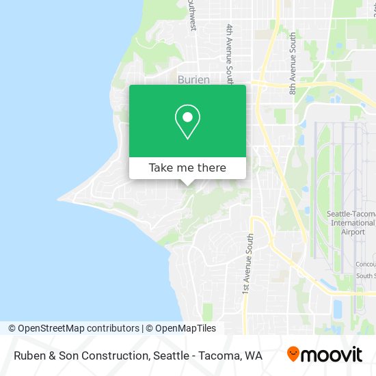 Ruben & Son Construction map