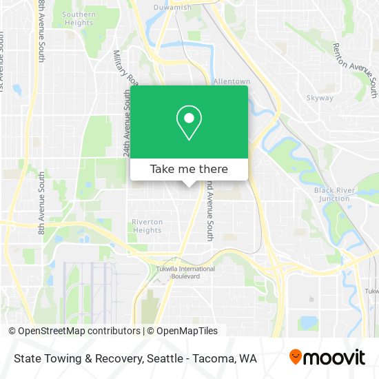 State Towing & Recovery map