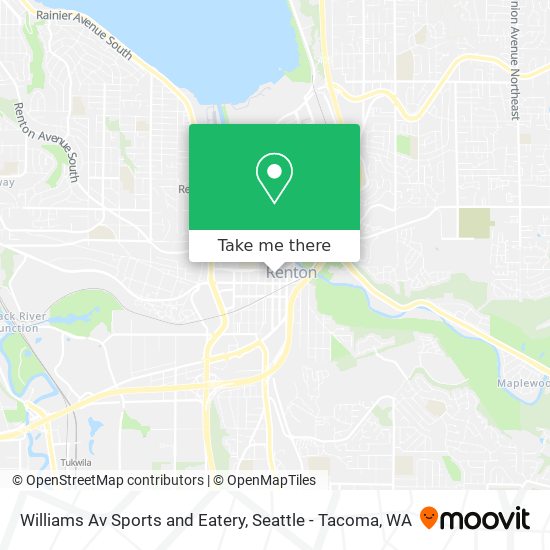 Williams Av Sports and Eatery map