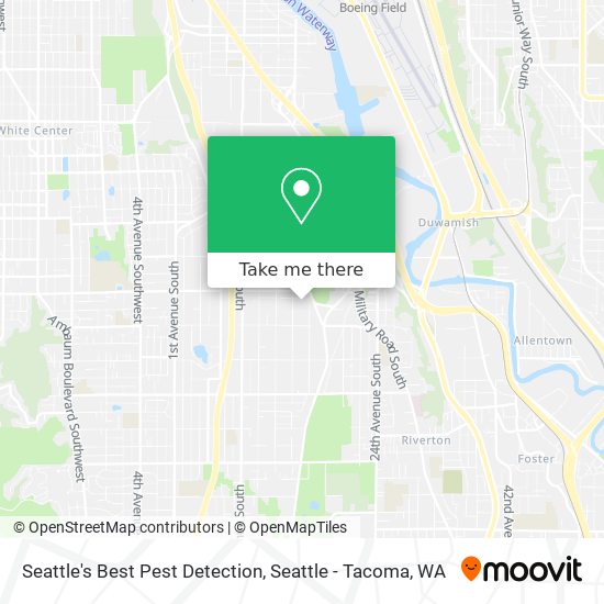 Mapa de Seattle's Best Pest Detection