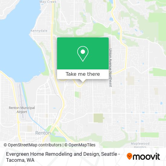 Evergreen Home Remodeling and Design map