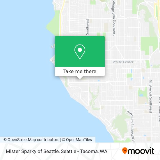 Mister Sparky of Seattle map