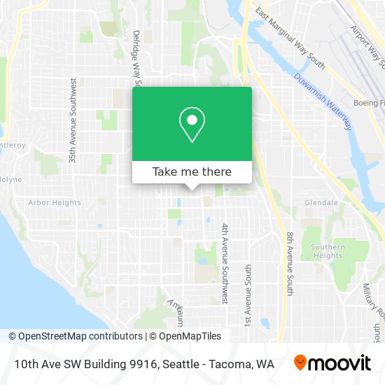 10th Ave SW Building 9916 map