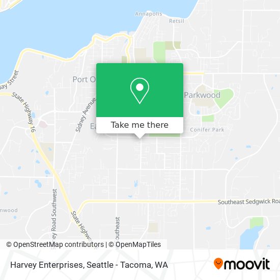 Harvey Enterprises map