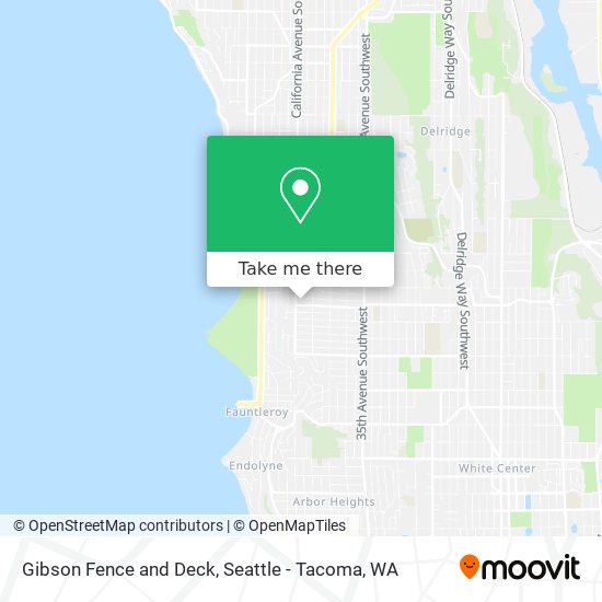 Mapa de Gibson Fence and Deck