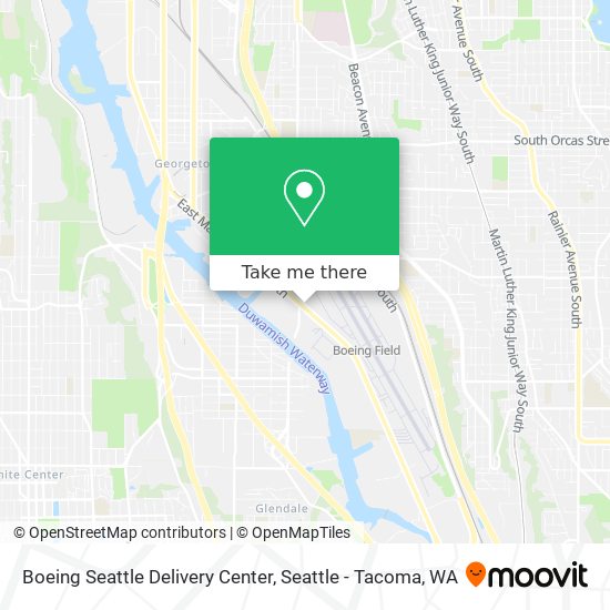 Mapa de Boeing Seattle Delivery Center