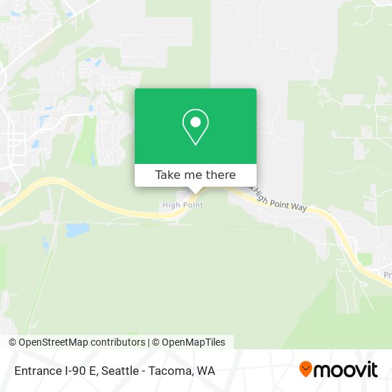 Entrance I-90 E map