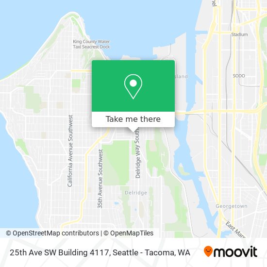 Mapa de 25th Ave SW Building 4117