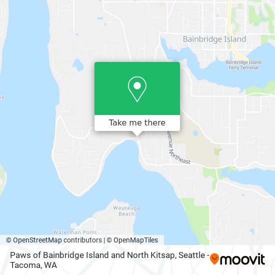 Mapa de Paws of Bainbridge Island and North Kitsap