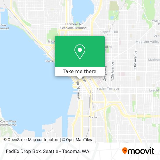 FedEx Drop Box map