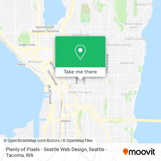 Plenty of Pixels - Seattle Web Design map