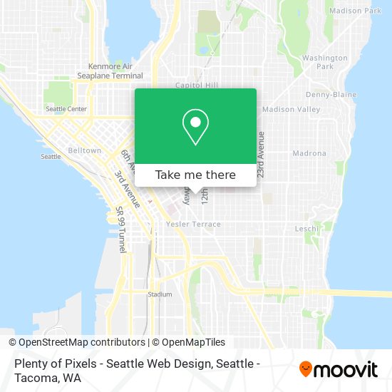 Mapa de Plenty of Pixels - Seattle Web Design