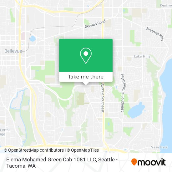 Mapa de Elema Mohamed Green Cab 1081 LLC