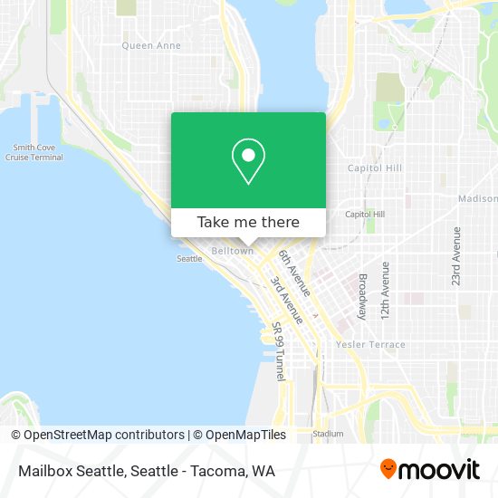 Mailbox Seattle map