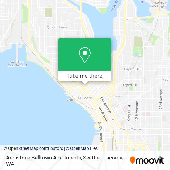 Archstone Belltown Apartments map