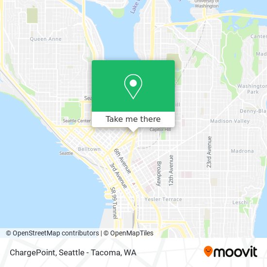 Mapa de ChargePoint