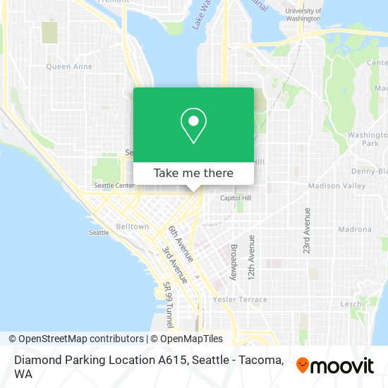 Diamond Parking Location A615 map