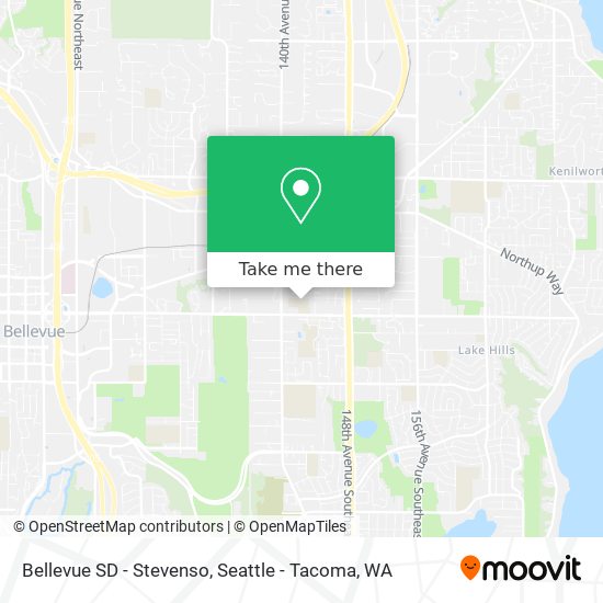 Mapa de Bellevue SD - Stevenso