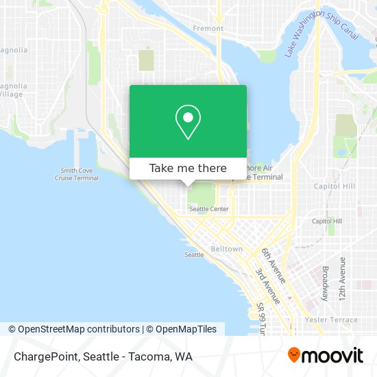 Mapa de ChargePoint