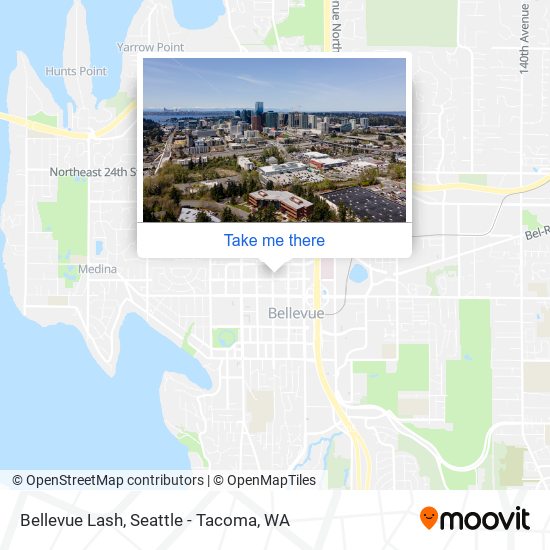 Mapa de Bellevue Lash