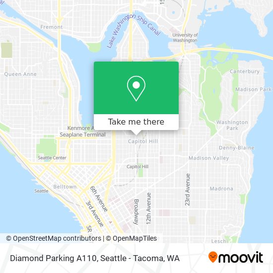 Diamond Parking A110 map