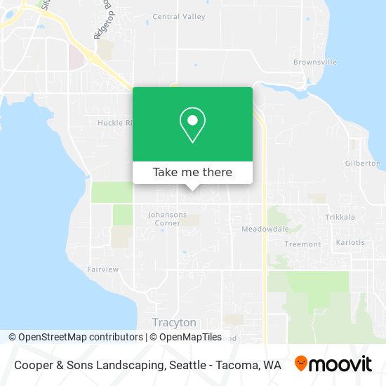 Cooper & Sons Landscaping map