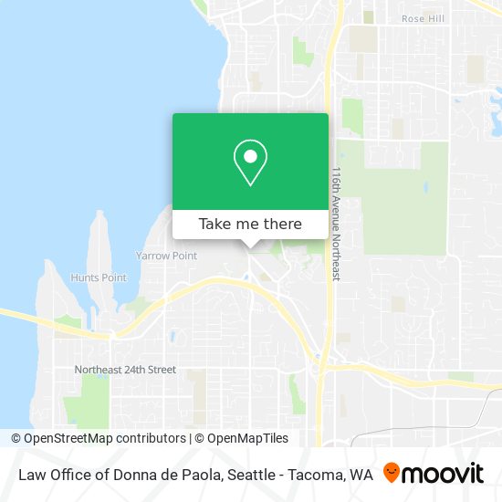 Mapa de Law Office of Donna de Paola