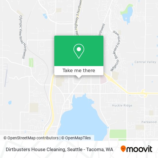 Dirtbusters House Cleaning map