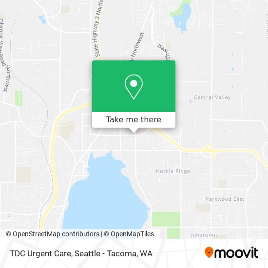 TDC Urgent Care map