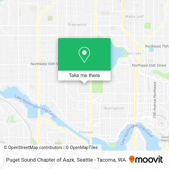 Mapa de Puget Sound Chapter of Aazk