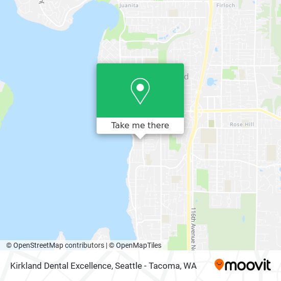 Mapa de Kirkland Dental Excellence