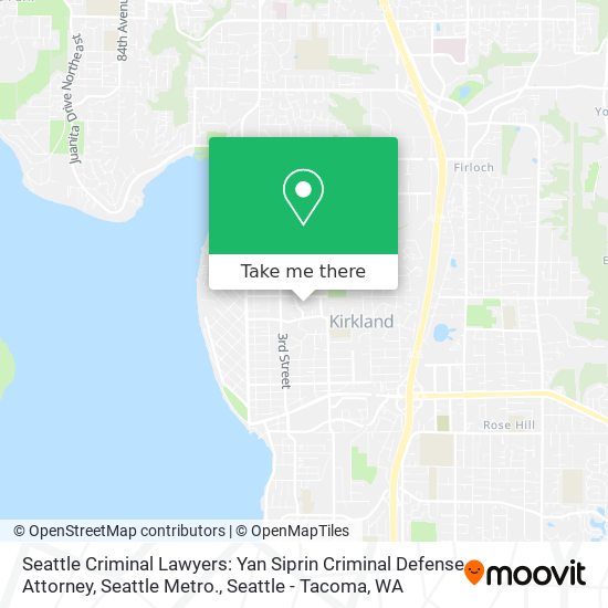 Seattle Criminal Lawyers: Yan Siprin Criminal Defense Attorney, Seattle Metro. map