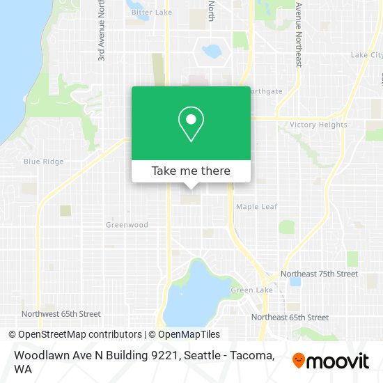 Mapa de Woodlawn Ave N Building 9221