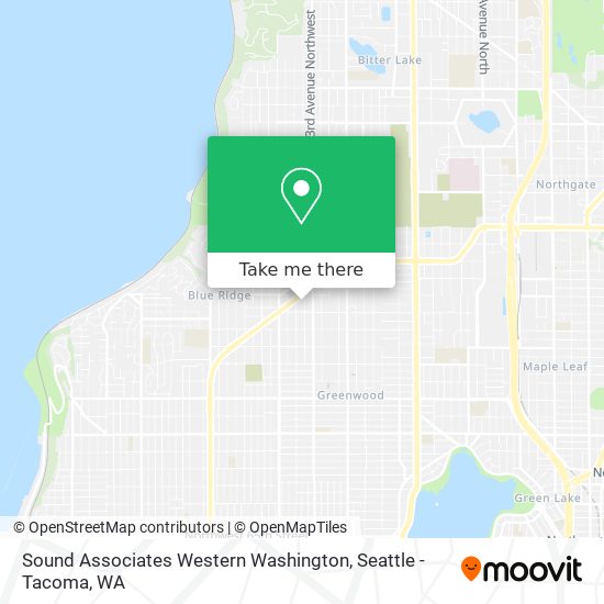 Mapa de Sound Associates Western Washington