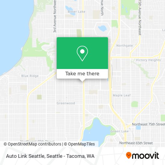 Mapa de Auto Link Seattle