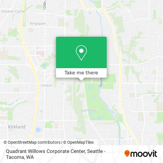 Quadrant Willows Corporate Center map