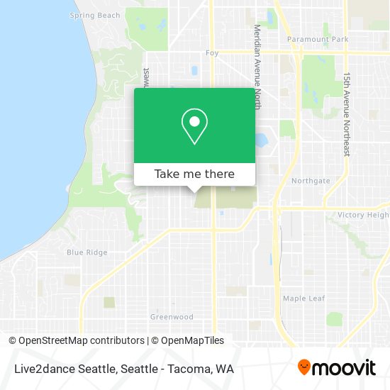Mapa de Live2dance Seattle