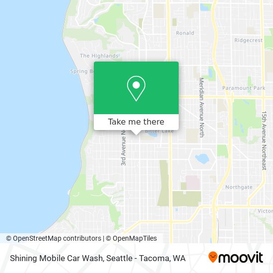 Shining Mobile Car Wash map